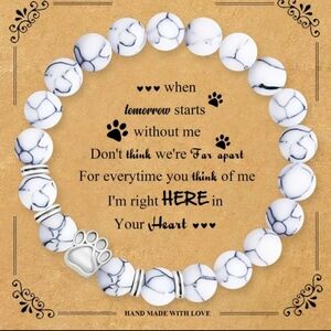 Dog memorial bracelet